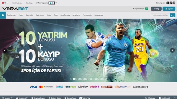 Verabet açılış sayfası