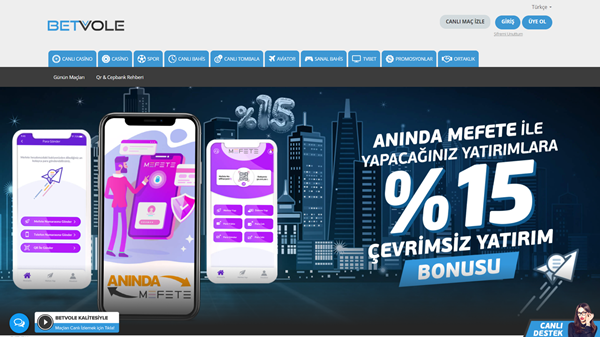 Betvole açılış sayfası